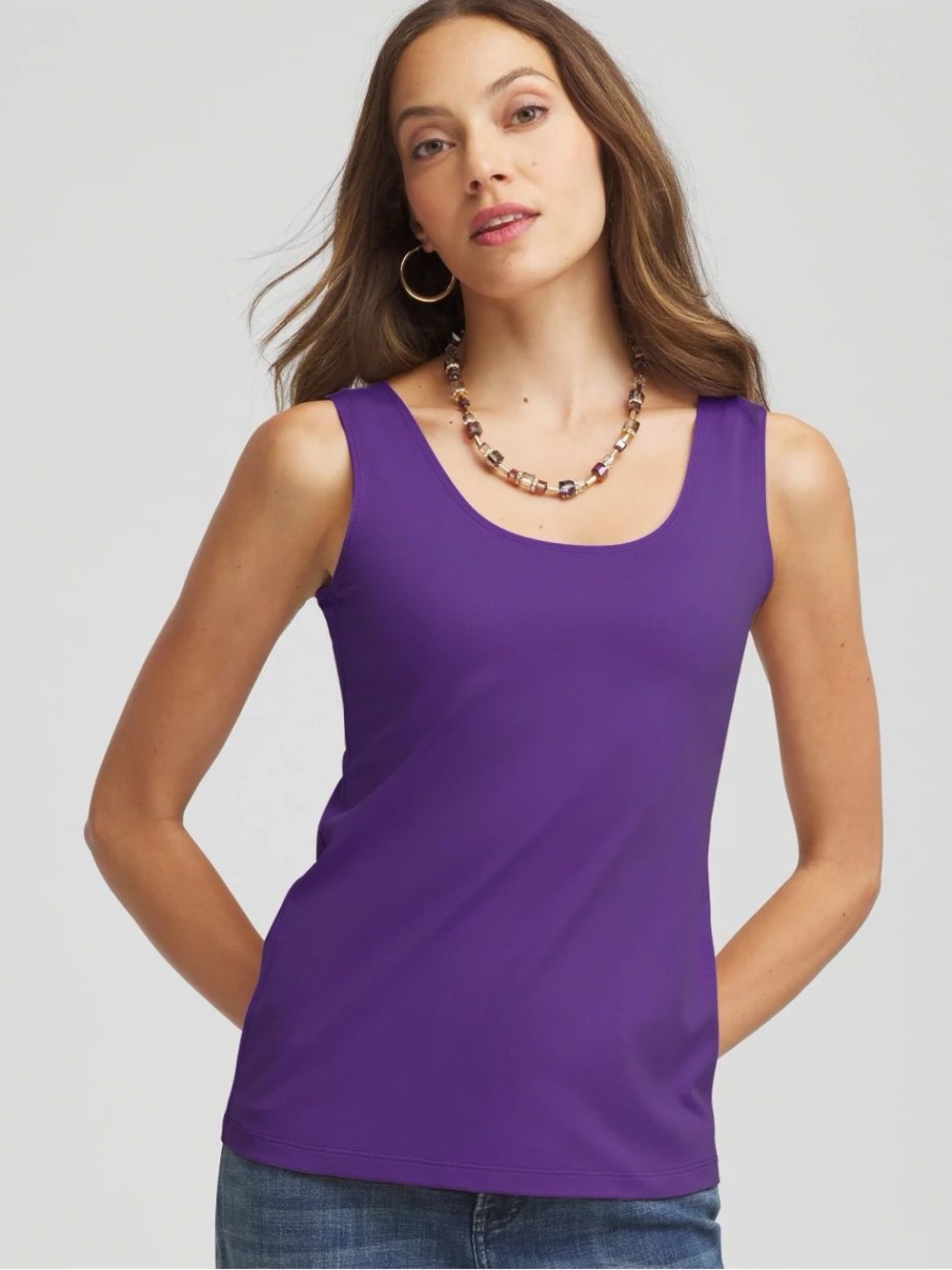 Chicos Huckleberry Microfiber Tank